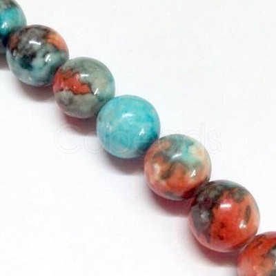 Synthetic Fossil Beads Strands G-L028-4mm-05-1