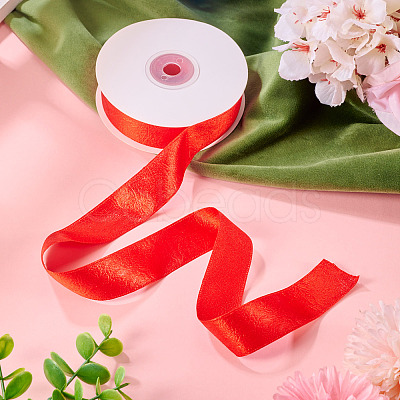 1 Roll Imitation Leather Polyester Ribbon LC-TA0001-02E-1