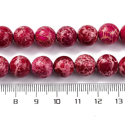 Dyed Natural Regalite/Imperial Jasper/Sea Sediment Jasper Beads Strands G-B124-C03-03-1