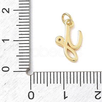 Brass Micro Pave Clear Cubic Zirconia Charms KK-D289-66G-Y-1