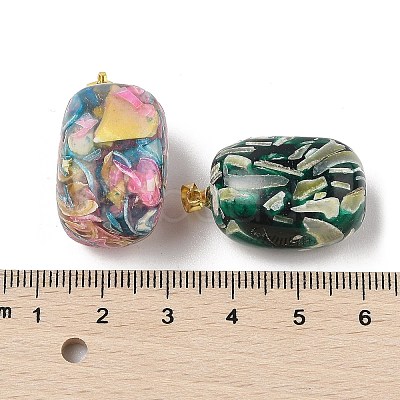 Transparent Epoxy Resin Pendants BSHE-R100-01A-1