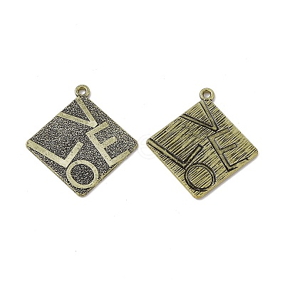 Tibetan Style Alloy Pendants PALLOY-D014-18AB-1