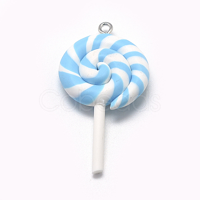 Handmade Polymer Clay Big Pendants CLAY-Q240-007A-1