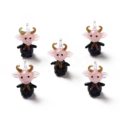 Handmade Lampwork Pendants LAMP-TAG0001-02A-1