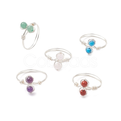 Natural & Synthetic Gemstone Finger Rings RJEW-JR00945-02-1