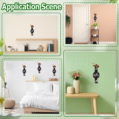 Iron Self Adhesive Flower Vases AJEW-WH20020-431A-1