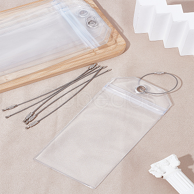 6 Bags Plastic Luggage Tag AJEW-LP0010-90-1