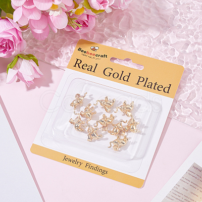 10Pcs Brass Charms KK-BBC0024-88-1