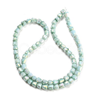Electroplate Glass Beads Strand GLAA-G088-03-01B-1