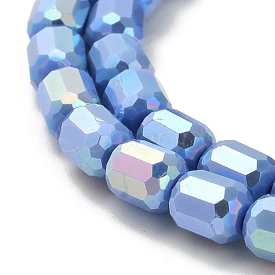 Electroplate Glass Beads Strands EGLA-D030-06F-1