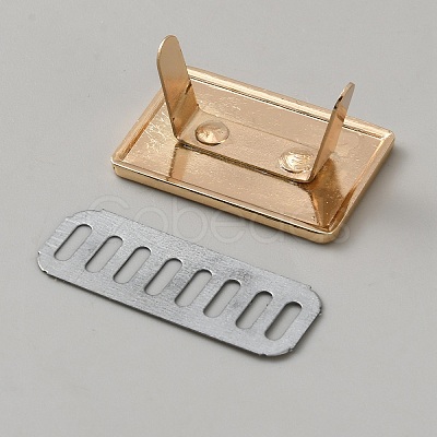 Alloy Blank Rectangle Label Tags FIND-WH0173-409A-G-1