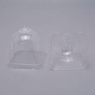 Plastic Plant Nursery Insulation Cover Bells Breathable Covers Frost Guard for Outdoor Succulent Flowers Warming AJEW-WH0120-34A-1