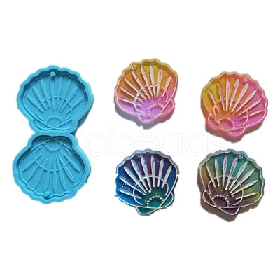 Shell Shape Pendant Silicone Molds DIY-M034-01-1