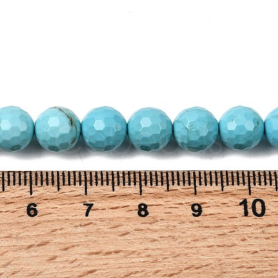 Natural Magnesite Beads Strands G-P598-E-8mm-05-1