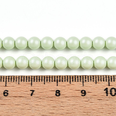 Baking Paint Pearlized Glass Pearl Bead Strands HY-N002-5mm-B02-1