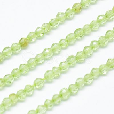 Natural Peridot Beads Strands X-G-J002-18-1