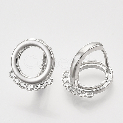 Hoop Earring Findings KK-T048-007P-NF-1