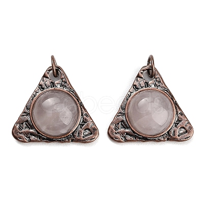 Natural Rose Quartz Pendants GG-CBACC2B-04R-04-1
