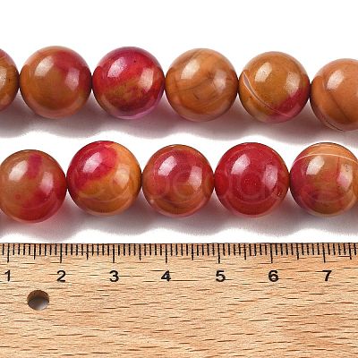 Natural Multi-Color Agate Beads Strands G-A261-B12-14mm-1