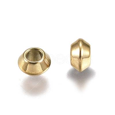 Ion Plating(IP) 304 Stainless Steel Spacer Beads STAS-F161-01G-1