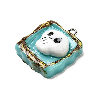 Opaque Resin Pendants FIND-I044-13-1