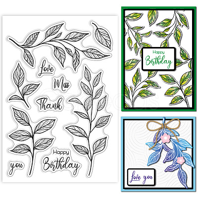 Summer Theme PVC Plastic Clear Stamps DIY-WH0631-0726-1