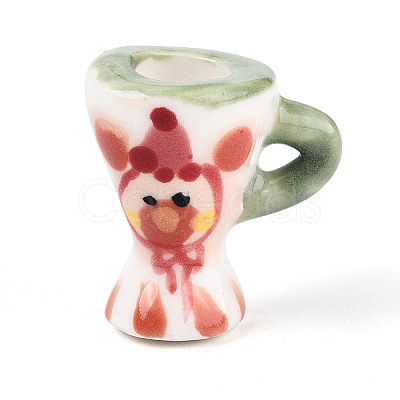 Handmade Porcelain Mug Cup Decoration PORC-T133-22D-1