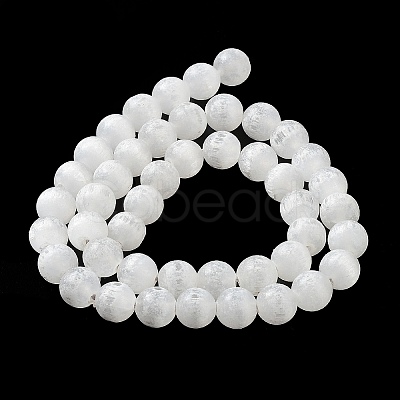 Natural Selenite Beads Strands G-F706-12B-02C-1