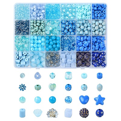 Ocean Theme DIY Acrylic Beads Jewelry Making Kit DIY-YW0010-05-1