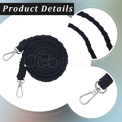 2Pcs Imitation Leather Twist Knitting Cord Mobile Straps FIND-CP0003-73B-1