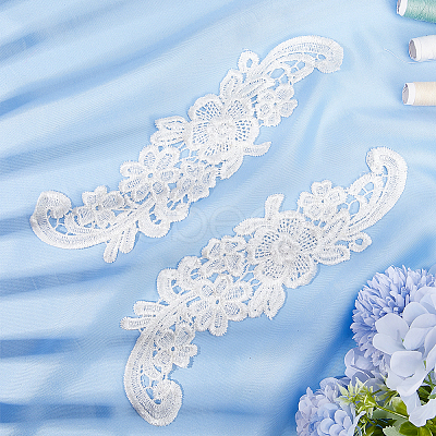 Sew on Flower Appliques PATC-WH0005-46B-1