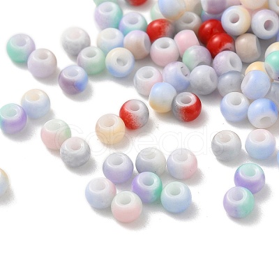 Imitation Jade Glass Beads GLAA-D020-03-1