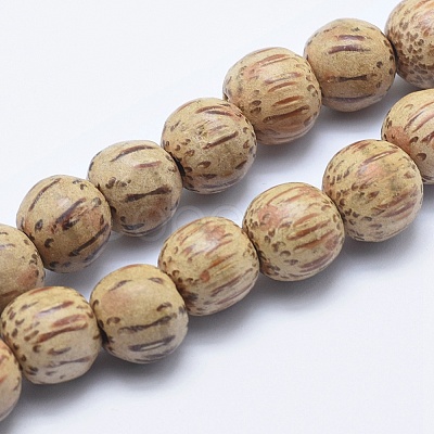 Natural Coconut Wood Beads Strands COCB-P002-06-1