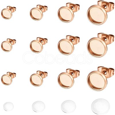 DIY Stud Earring Making Kits DIY-UN0001-46RG-1