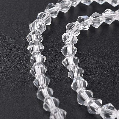 Imitate Austrian Crystal Bicone Glass Beads Strands X1-GLAA-F029-4x4mm-13-1