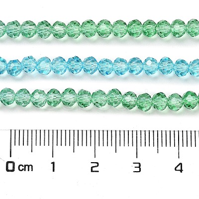 Transparent Painted Glass Beads Strands DGLA-A034-T4mm-A17-1