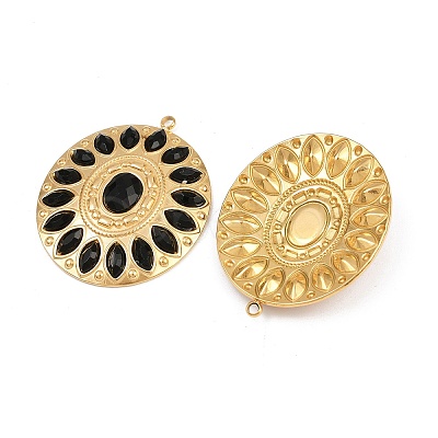 304 Stainless Steel Rhinestone Pendants STAS-I352-14G-03-1