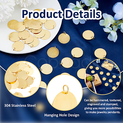 30Pcs Brass Pendants FIND-FH0009-75A-1