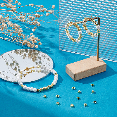 80Pcs Polygon Brass Beads KK-UN0005-09-1