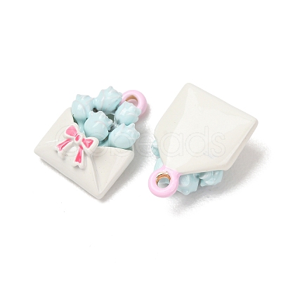 Alloy Enamel Pendants AL-CBAA1B9-06G-02-1