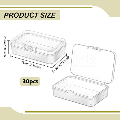 30Pcs PP Plastic Bead Containers CON-BC0007-96-1