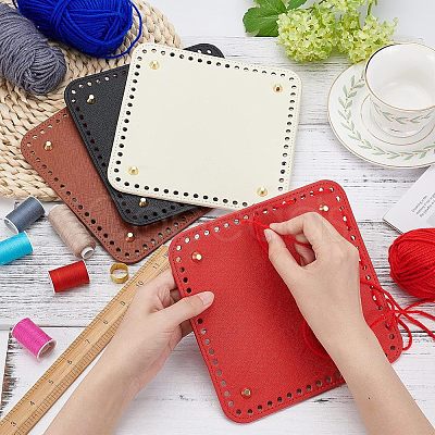 PU Leather Bag Bottom FIND-WH0059-23A-1