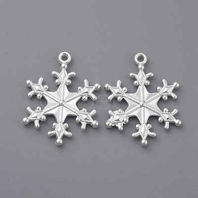 Zinc Alloy Snowflake Pendants LS-TIBEP-12740-S-FF-1