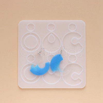 DIY Dangle Earring Silicone Molds DIY-G012-15-1