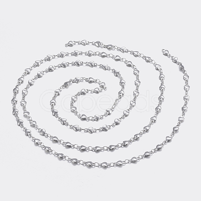 Tarnish Resistant 3.28 Feet 304 Stainless Steel Chains X-STAS-P197-041P-1
