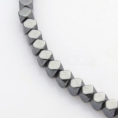 Electroplate Non-magnetic Synthetic Hematite Beads Strands G-J212B-01-1