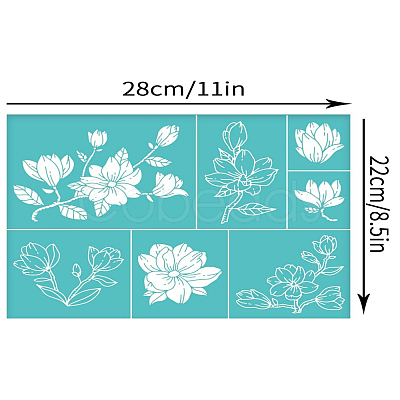 Self-Adhesive Silk Screen Printing Stencil X1-DIY-WH0338-215-1