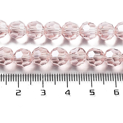 Electroplate Transparent Glass Beads Strands EGLA-A035-T8mm-A20-1