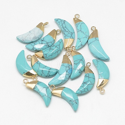 Synthetic Turquoise Pendants G-Q494-80B-1