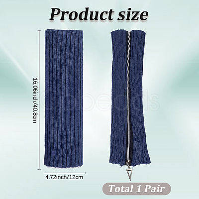 Acrylic Fibers Leg Sleeves AJEW-WH20072-16C-1